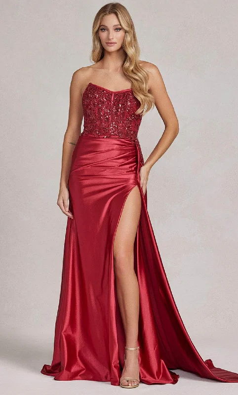 women's everyday dressesNox Anabel E1174 - Strapless Gown