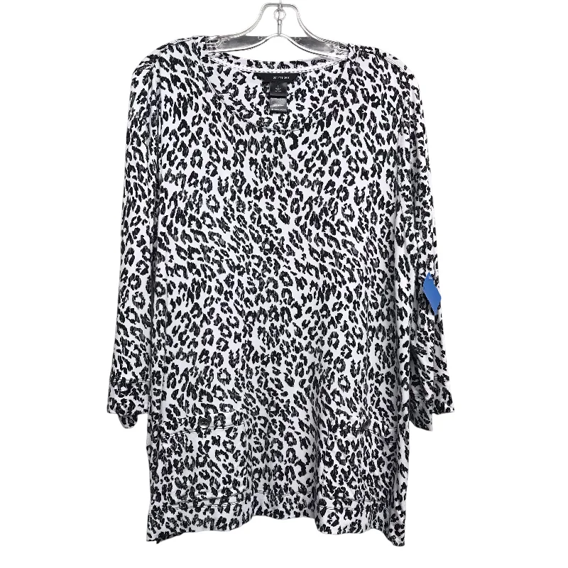 women's tops for those who love to experiment with fashionTop Ls By Ethyl In Animal Print, Size:L