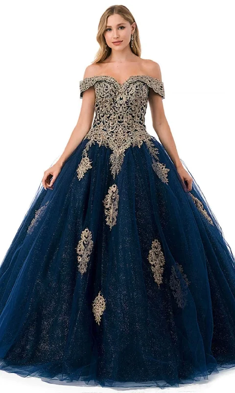 women's glam dressesTrevi Collection L2779C - Embroidered Ballgown