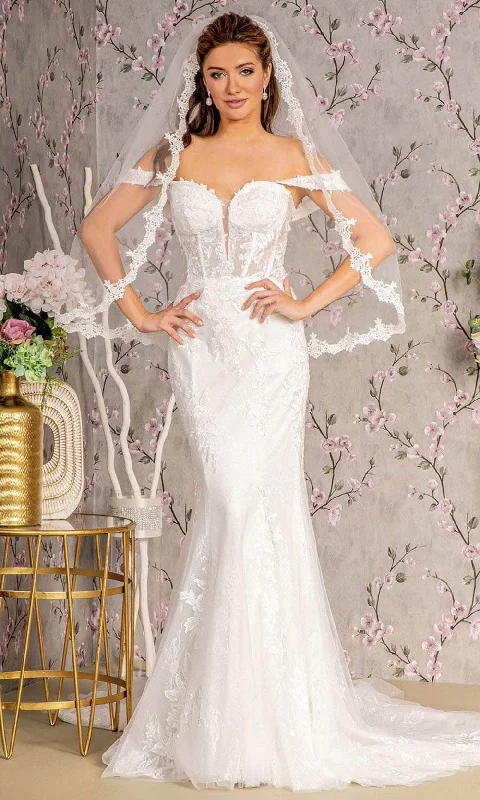 women's shift dressesGLS by Gloria Bridal GL3488 - Corset Bodice Mermaid Bridal Gown