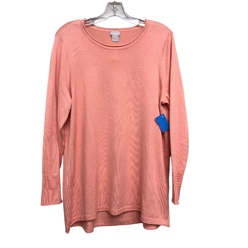 women's tops for everyday eleganceTop Ls By Chicos In Peach, Size:L