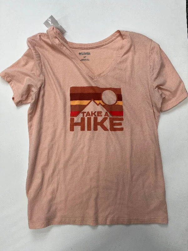 women's T-shirts made of cottonTop Short Sleeve Basic By Columbia  Size: S