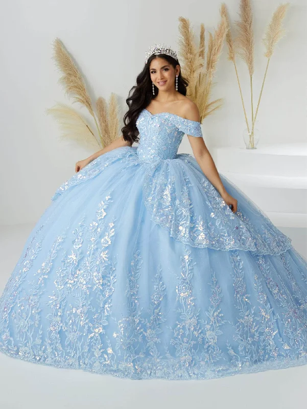 women's halter dressesQuinceanera Collection 26037 - Overskirt Tiered Ballgown