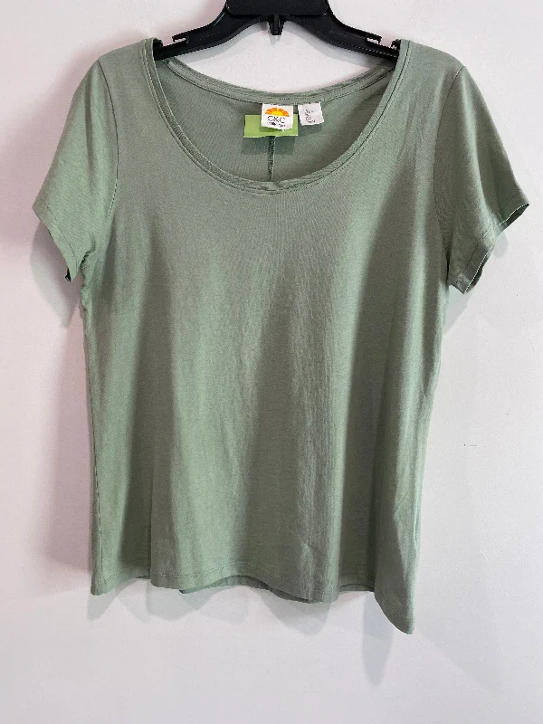 women's T-shirts for casual FridaysTop Short Sleeve By C And C  Size: L