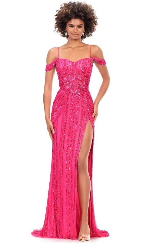 women's retro dressesAshley Lauren 11257 - Beaded Gown