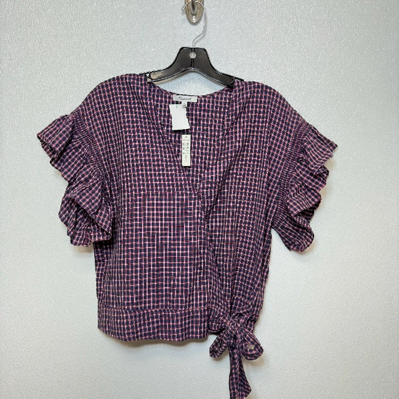 women's T-shirts with ruffle accentsTop Short Sleeve By Madewell  Size: L