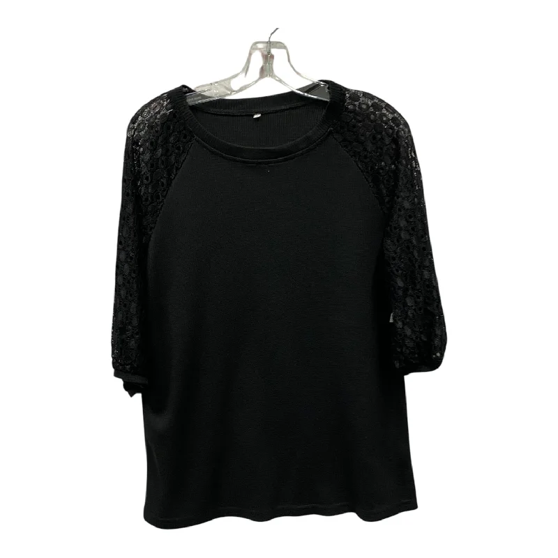 women's tops with built-in brasTop Ls  In Black, Size:M