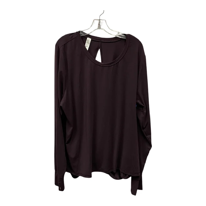 women's tops with bell sleevesTop Ls By Spanx In Purple, Size:3X