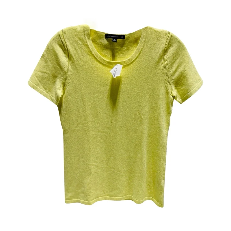 women's T-shirts with sequin embellishmentsTop Short Sleeve Basic By Banana Republic  Size: S