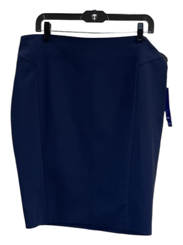 women's wool skirtsSkirt Midi By Apt 9 In Blue, Size: L