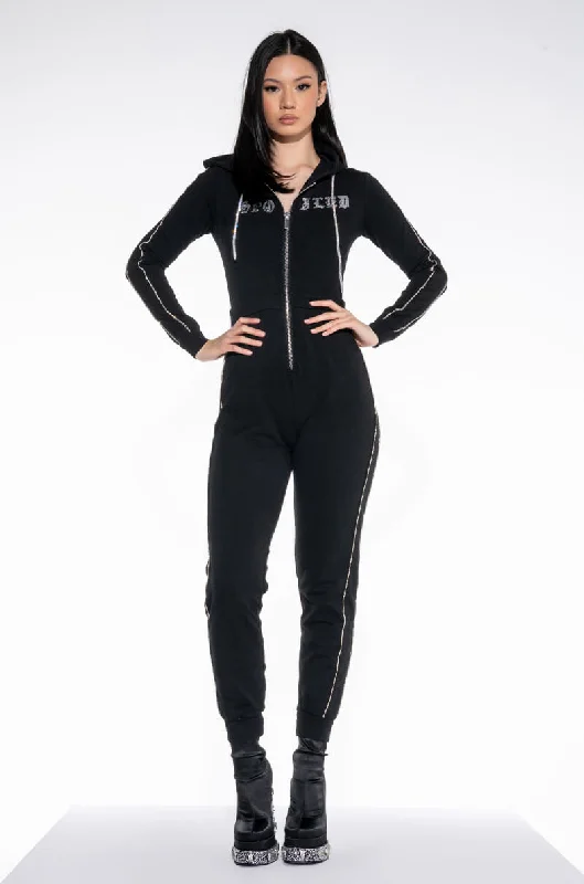 women's jumpsuits for business meetingsVERY SPOILED LONG SLEEVE JUMPSUIT