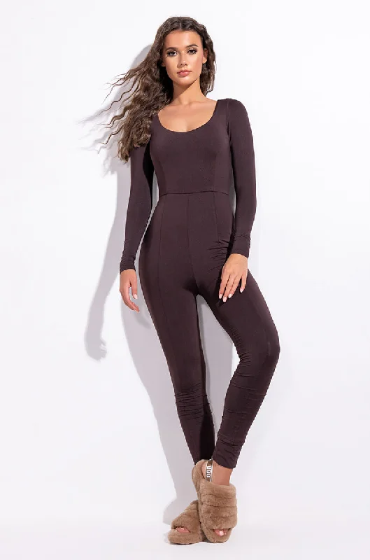 women's jumpsuits with high necksLEGENDARY LONG SLEEVE SCOOP NECK JUMPSUIT