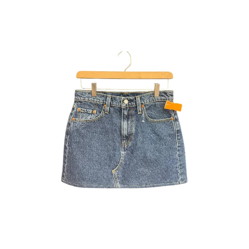 women's circle skirtsSkirt Mini & Short By Levis In Blue Denim, Size: 2