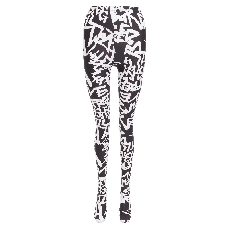 women's denim jeans with fake pocketsComme Des Garcons Free Graffiti Skinny Leggings