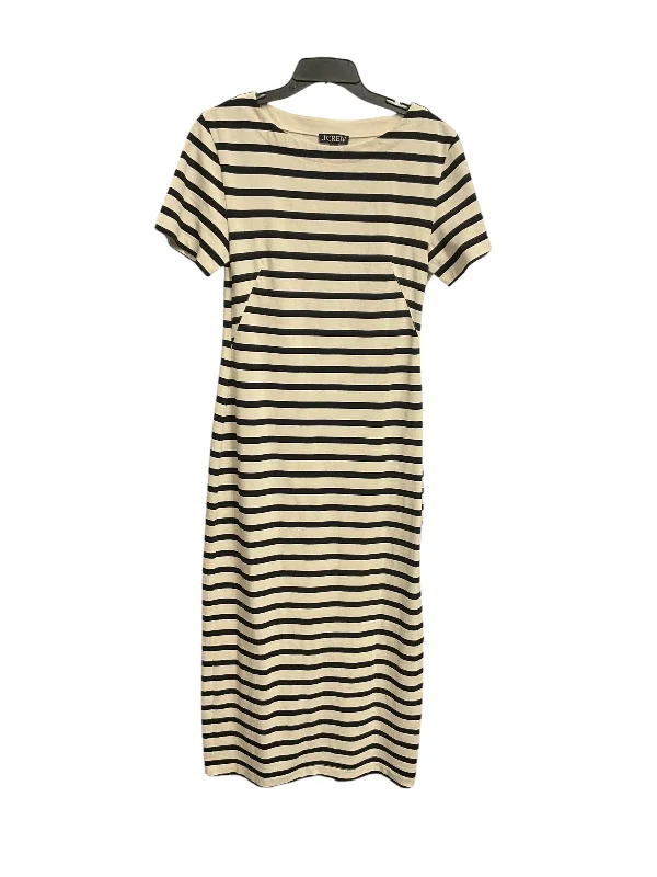 women's denim dressesDress Casual Midi By J. Crew In Striped Pattern, Size: S