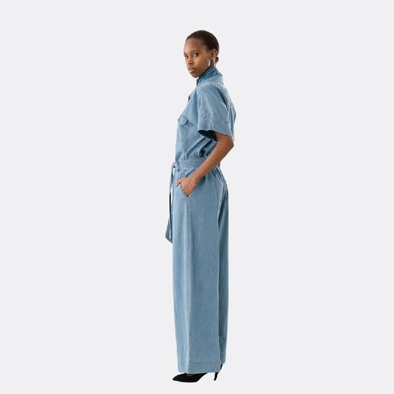 women's jumpsuits for loungingMathildeLL Jumpsuit (Light Blue)