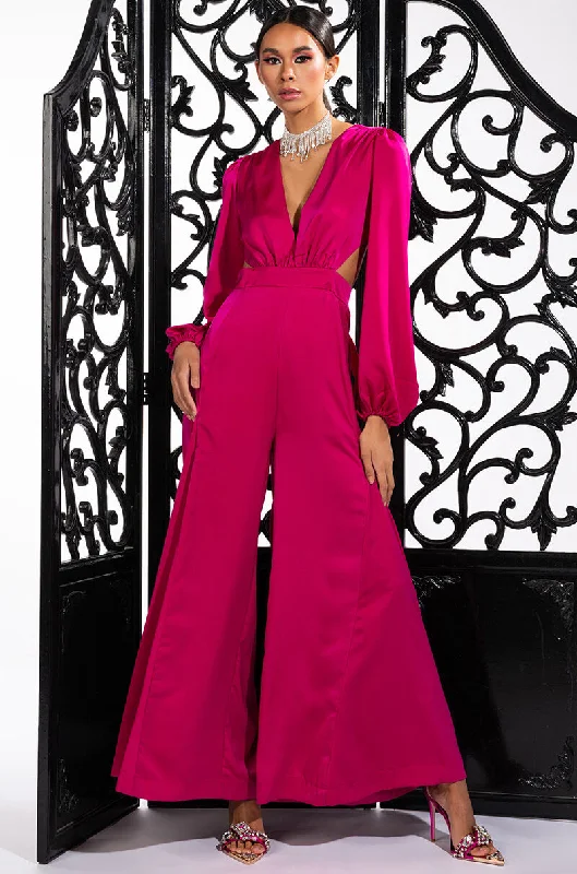 women's jumpsuits with bell sleevesSHOULD'VE KNOWN WIDE LEG JUMPSUIT