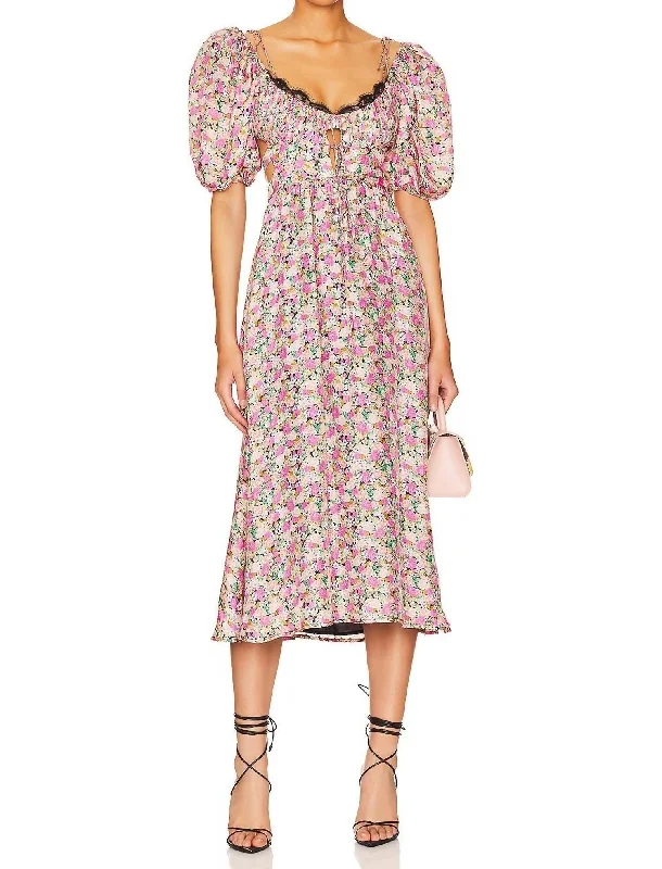 women's wedding guest dressesIsadora Midi Dress in Multi