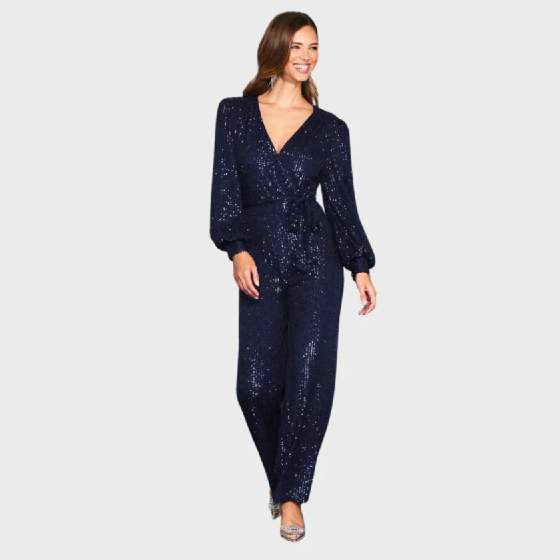 women's jumpsuits for yogaSequin Jumpsuit (Navy)