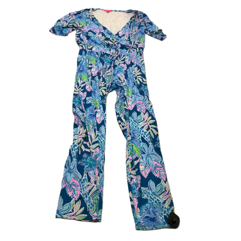 women's jumpsuits for all-day comfortBlue  Jumpsuit Designer By Lilly Pulitzer  Size: M