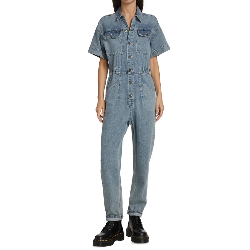 women's jumpsuits for easy dressingDenim Jumpsuit