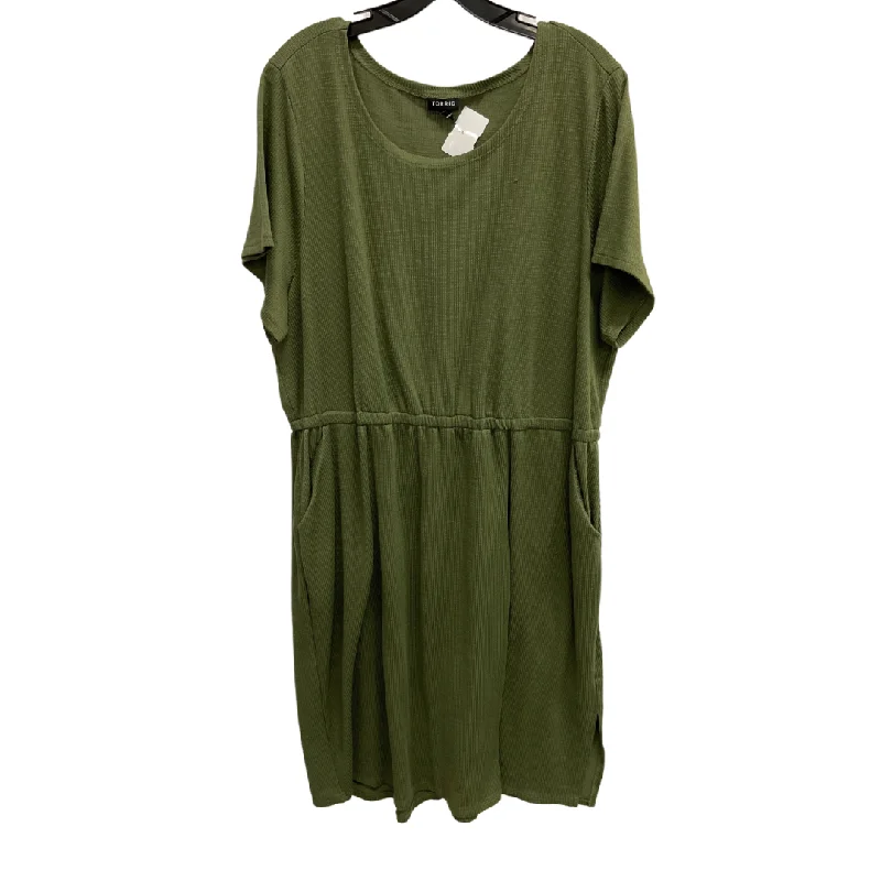 women's vacation dressesDress Casual Midi By Torrid In Green, Size: 3x