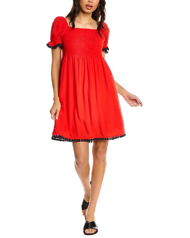 women's bell-sleeved dressesSail to Sable Square Neck Mini Dress