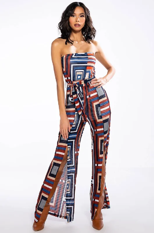 women's boho jumpsuitsSOUL TIES STRAPLESS WIDE LEG JUMPSUIT