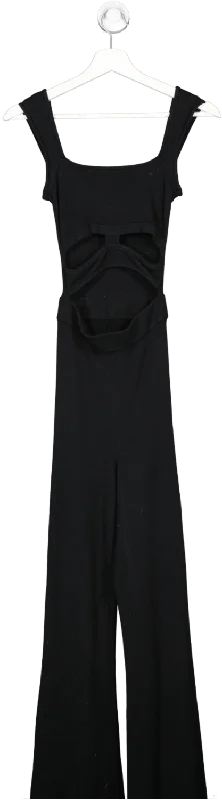 women's jumpsuits for loungingMichael Costello Black X Revolve Tashi Knit Jumpsuit UK XS