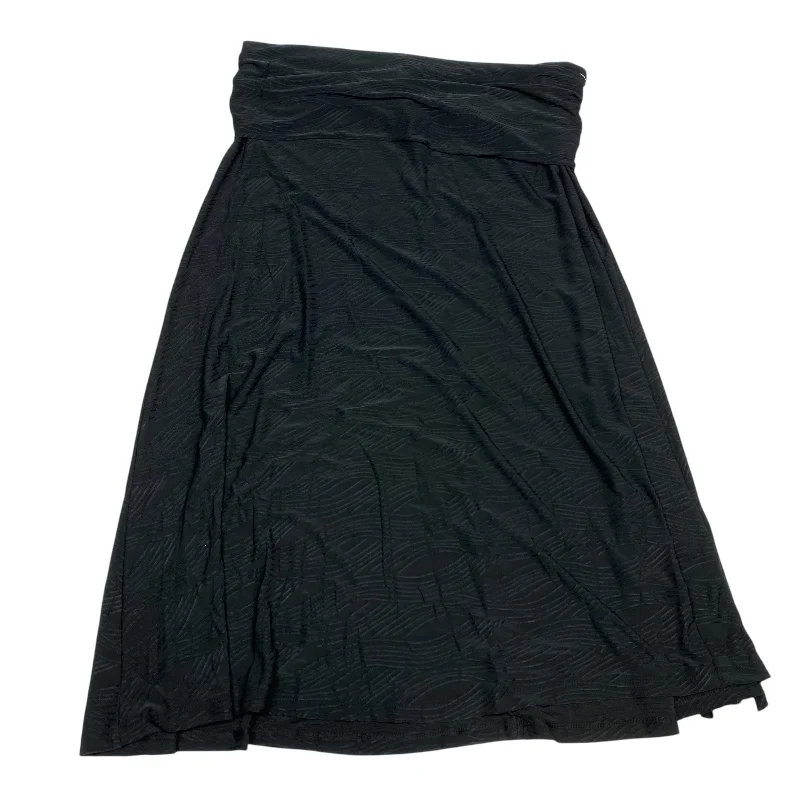 women's checked skirtsSkirt Midi By Dana Buchman In Black, Size: L