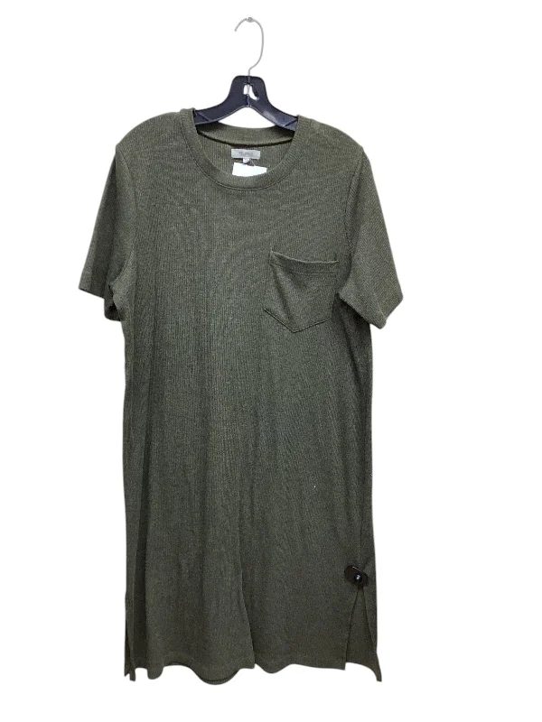 women's evening dressesDress Casual Midi By Madewell In Green, Size: Xl