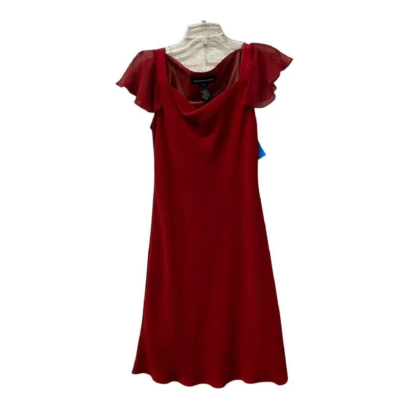 women's empire-line dressesDress Casual Midi By Jones New York In Red, Size:M