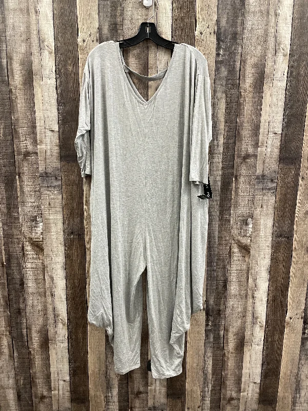 women's jumpsuits with long sleevesJumpsuit By Sami & Jo In Grey, Size: 1x