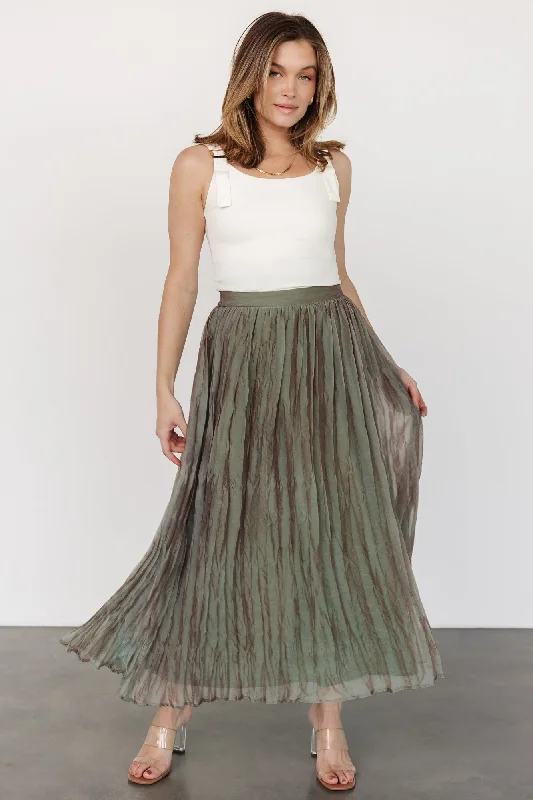 women's cool work skirtsCyra Midi Skirt | Sage