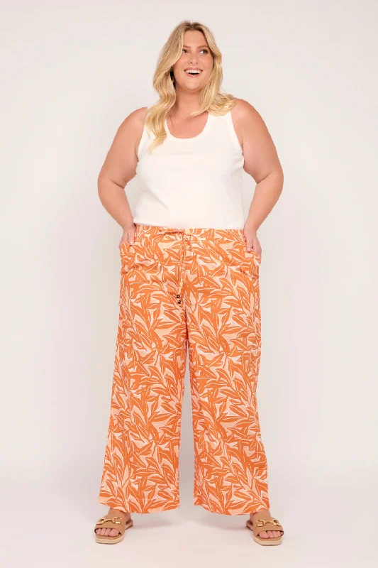 women's linen skirtsBrie Pant in Coral Coast