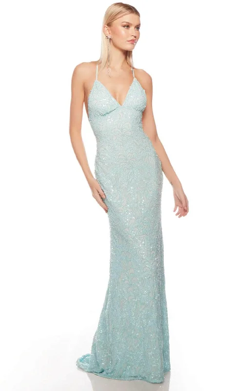 women's trendy dressesAlyce Paris 88009 - Open Back Beaded Evening Dress