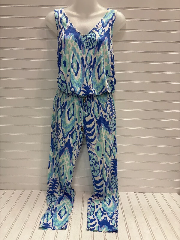 women's jumpsuits made of denimJumpsuit Designer By Lilly Pulitzer In Multi-colored, Size: Xs