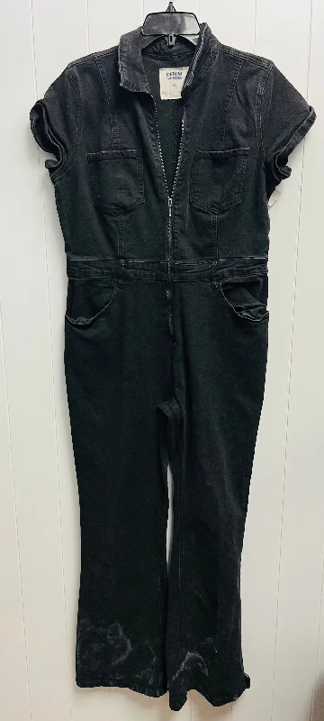 women's fitted jumpsuitsJumpsuit By denim obsessed In Black, Size: Xl