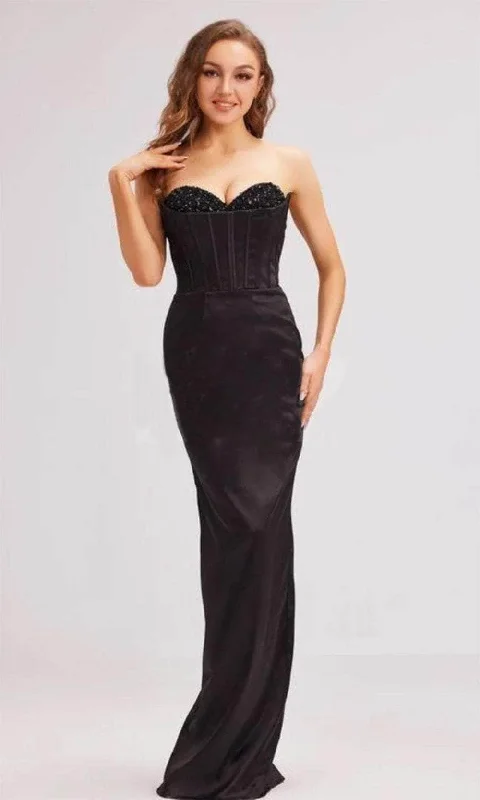 women's smart casual dressesJ'Adore Dresses J23011 - Beaded Strapless Corset Evening Gown