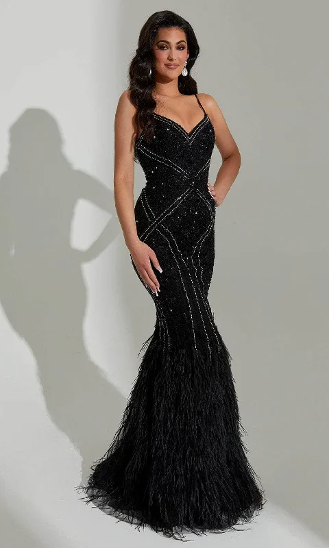 women's made-to-order dressesJasz Couture 7565 - Beaded Embellished Sleeveless Evening Dress