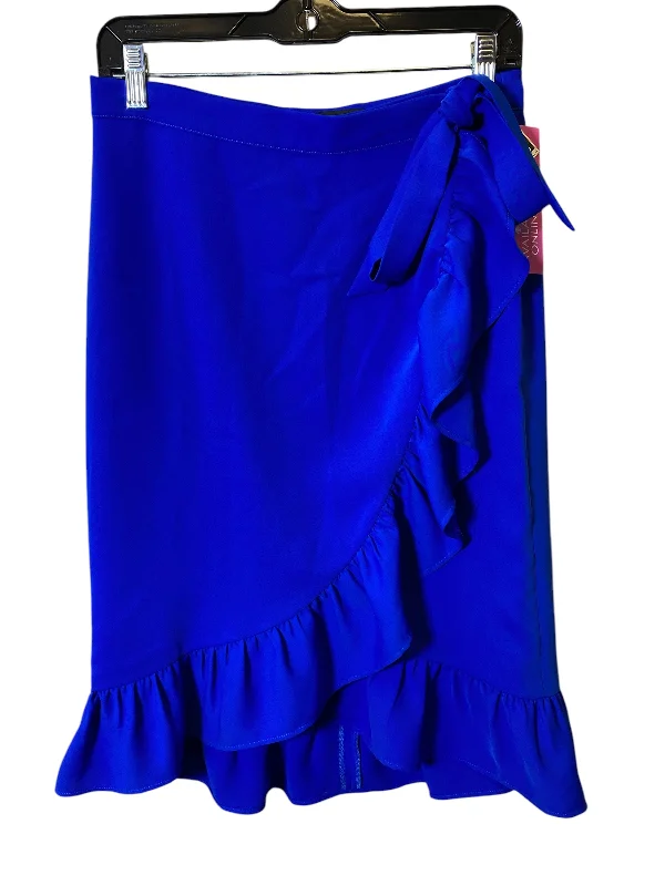 women's adventure-ready evening skirtsSkirt Midi By Express In Blue, Size: S