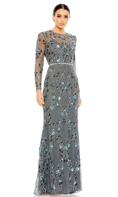 women's limited-edition dressesMac Duggal 93772 - Illusion Sleeve Beaded Evening Dress