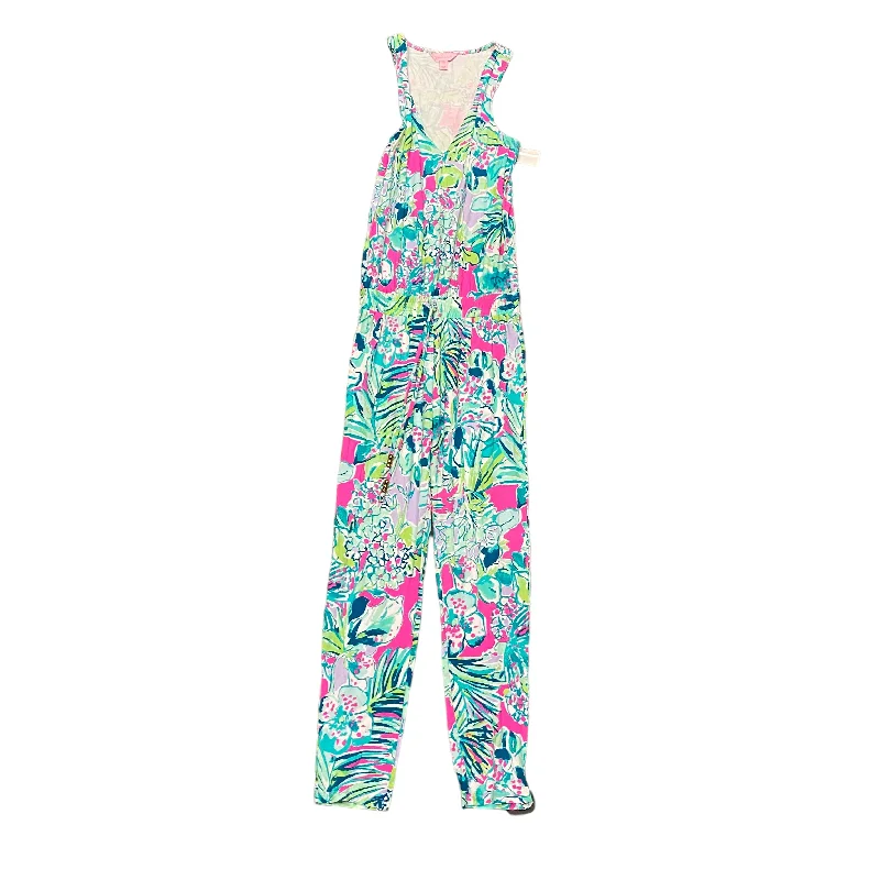 women's jumpsuits for statement fashionMulti-colored Jumpsuit Designer Lilly Pulitzer, Size Xxs