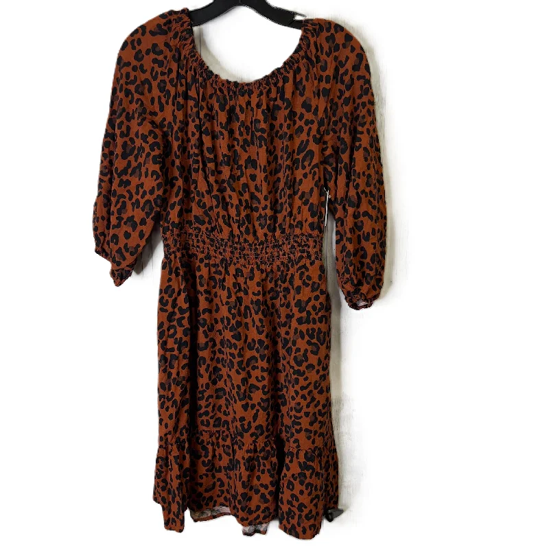 women's glam dressesDress Casual Midi By Knox Rose In Animal Print, Size: S