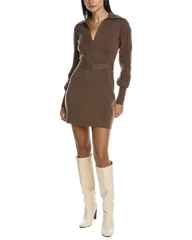 women's wrinkle-resistant dressesNicholas Adara Wool-Blend Mini Dress