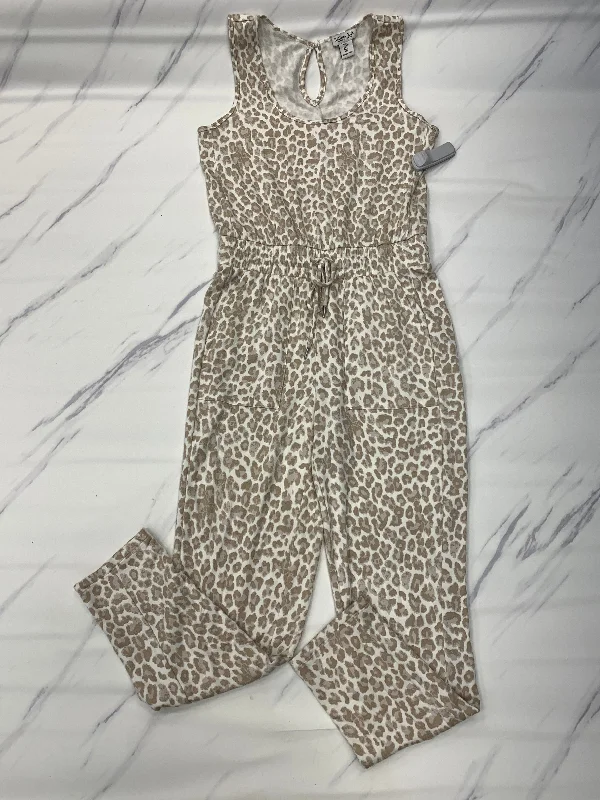 women's jumpsuits for gym sessionsJumpsuit Designer By Rachel Roy In Animal Print, Size: S