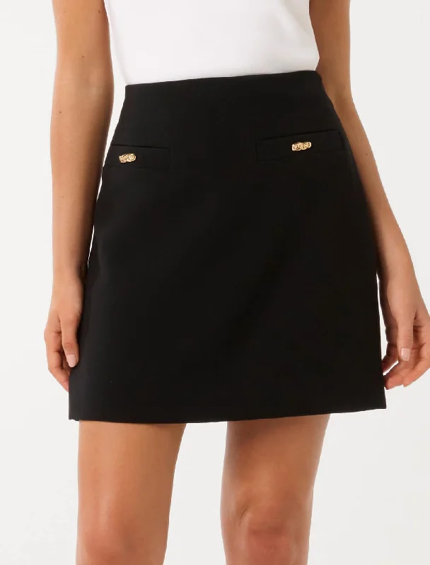 women's woven skirtsHaiden Welt Pocket Mini Skirt