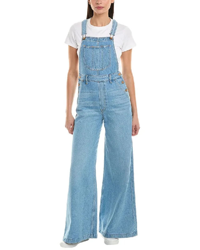 women's cropped jumpsuitsMOTHER Denim SNACKS! The Sugar Cone Overall