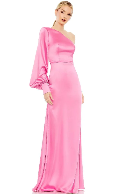 women's bridesmaid dressesIeena Duggal 26712 - Asymmetric Long Sleeved Evening Gown