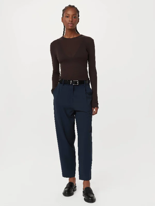 women's wool pantsThe Amelia Balloon Pant in Space Blue